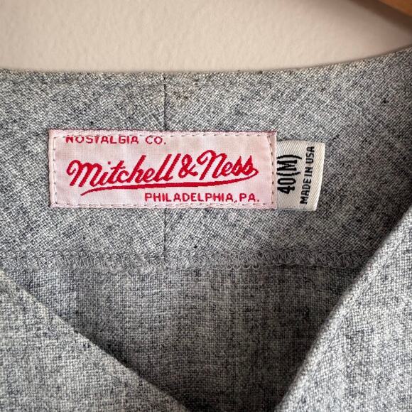 Mitchell & Ness BOYLSTON Trading Co. Wool Basball Jersey Coin & Leaf #34 40 Med - Picture 3 of 8